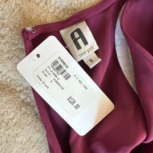 Evereve A-New York Koda Dress | Aubergine Midi | Womens Size Small - Picture 5 of 5